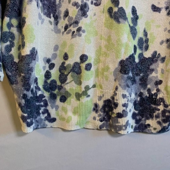 CHRISTOPHER & Banks Floral watercolor sweater M - Picture 8 of 9